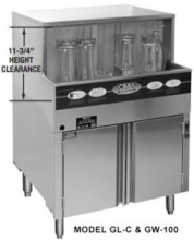 Dishmachines GW-100 & GL-C Clean and sanitize up to 1000 2 1/2
